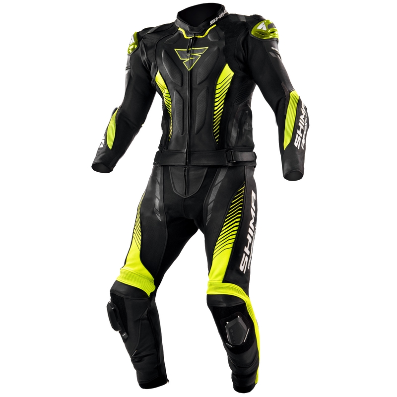Shima Apex Schwarz-Fluo Gelb Motorradoverall