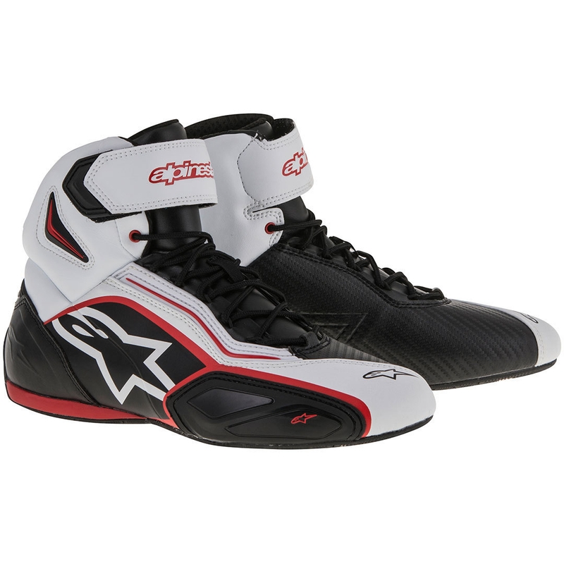 Alpinestars Faster 2 Schwarz, Weiß und Rot Motorradstiefel