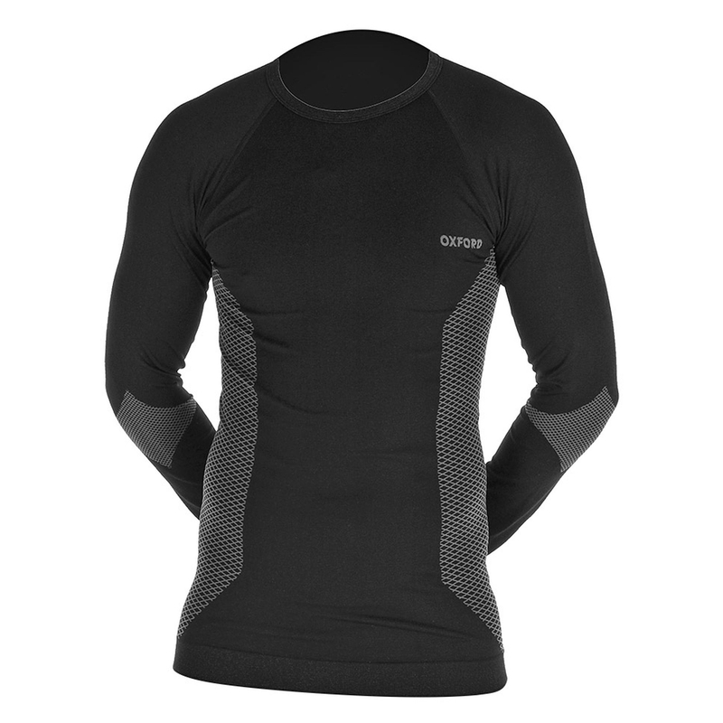 Oxford Base Layer Langarm-Thermoshirt Schwarz Ausverkauf