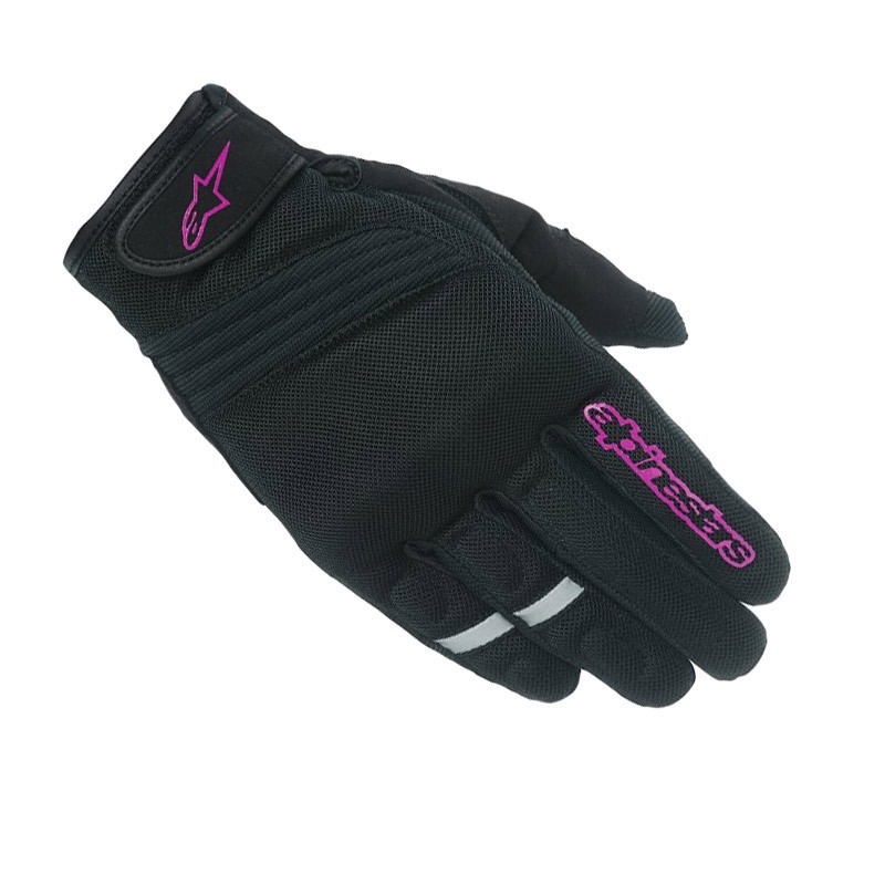 Alpinestars Stella Asama Air Damen Motorradhandschuhe Schwarz und Lila