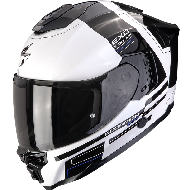 Scorpion EXO-1500 Air Dual Motorrad Integralhelm weiß-schwarz-blau
