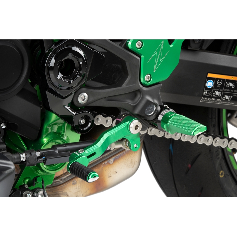 Gear shift pedal PUIG grün adjustable für KAWASAKI Z 900 2017-2026