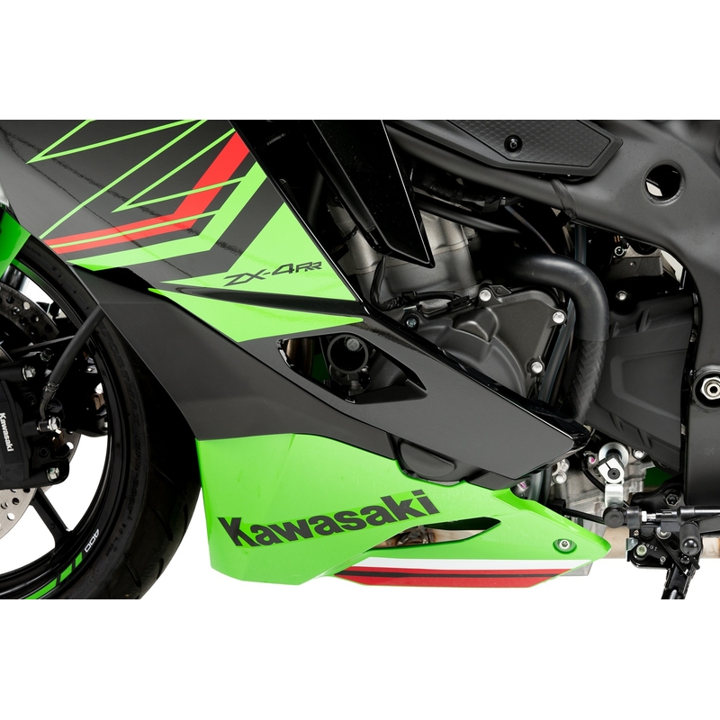 Engine covers PUIG Track for Championship schwarz included 2 oil plugs