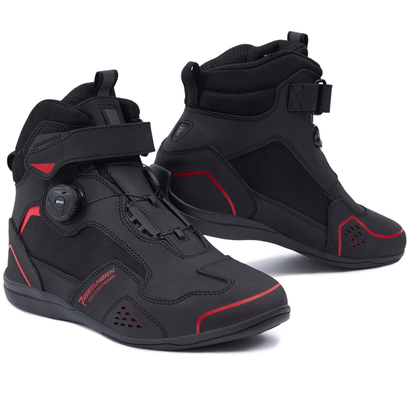 Rebelhorn Spark II Motorradstiefel schwarz-rot
