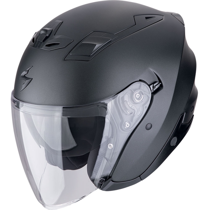 Scorpion EXO-Z1 SOLID Motorradhelm mit offenem Gesicht, matt perlschwarz