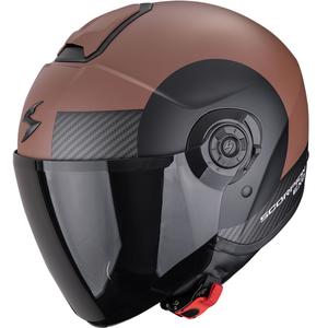 Scorpion EXO-CITY II Sheer Motorradhelm mit offenem Gesicht Mattbraun-Schwarz
