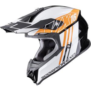 Scorpion VX-16 EVO Air Lignes Motocrosshelm schwarz-orange
