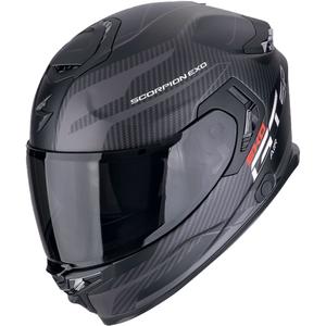 Integrierter Motorradhelm Scorpion EXO-GT SP AIR FLEX mattschwarz-silber