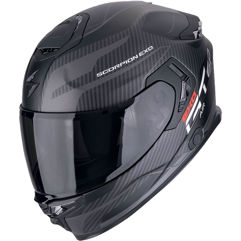 Integrierter Motorradhelm Scorpion EXO-GT SP AIR FLEX mattschwarz-silber