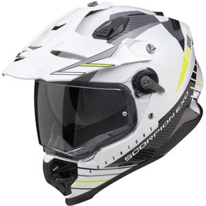 Endurohelm Scorpion ADF-9000 Air Feat weiß-schwarz-fluogelb