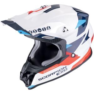 Scorpion VX-16 EVO AIR ROD Motocrosshelm weiß-rot-blau