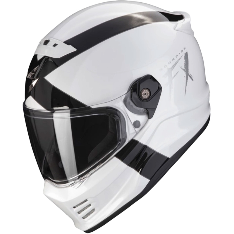 Přilba na motorku SCORPION COVERT FX GALLUS bílo-černá
