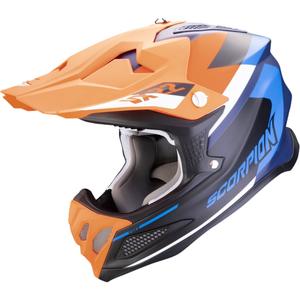 Motocross-Helm Scorpion VX-22 Air BETA mattblau-orange