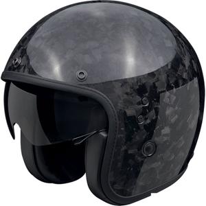 Offener Motorradhelm Scorpion Belfast EVO ONYX CARBON SOLID schwarz