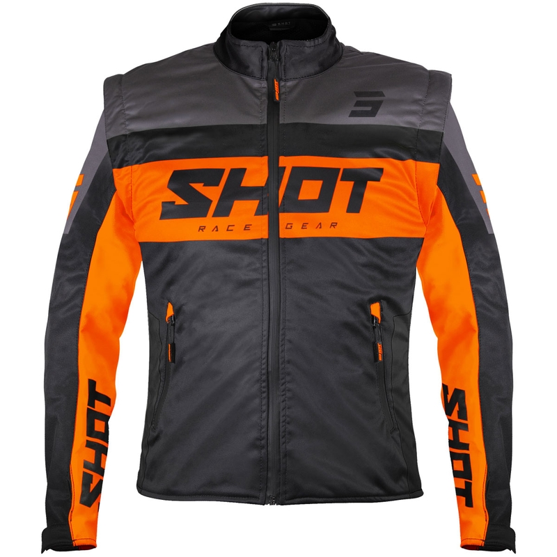 Softshelljacke Shot Softshell Lite schwarz-orange
