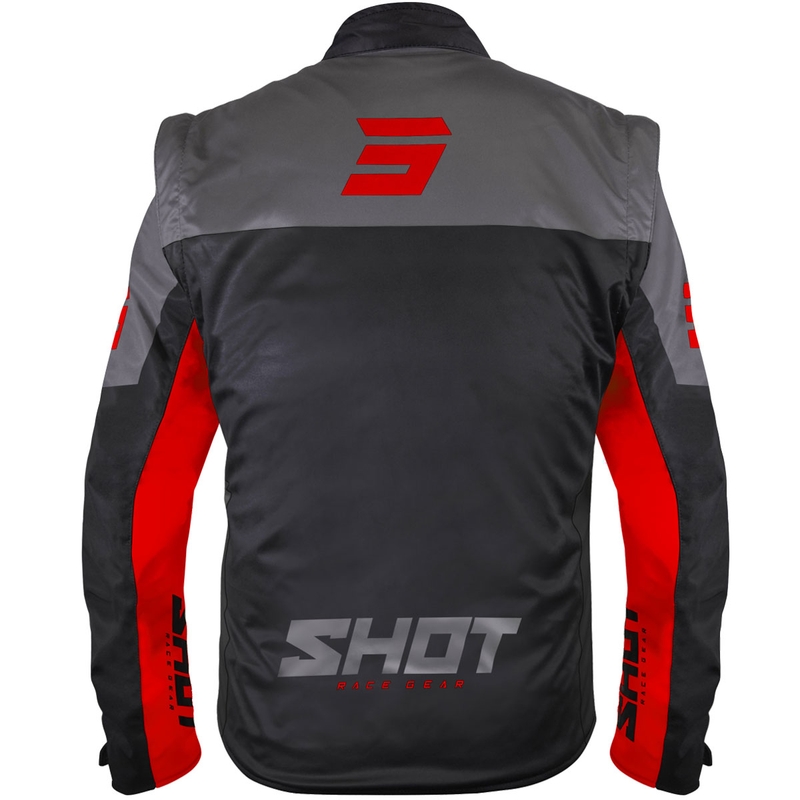 Softshelljacke Shot Softshell Lite schwarz-rot