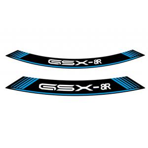 Rim strip PUIG GSX-R 21959A blau set of 8 rim strips