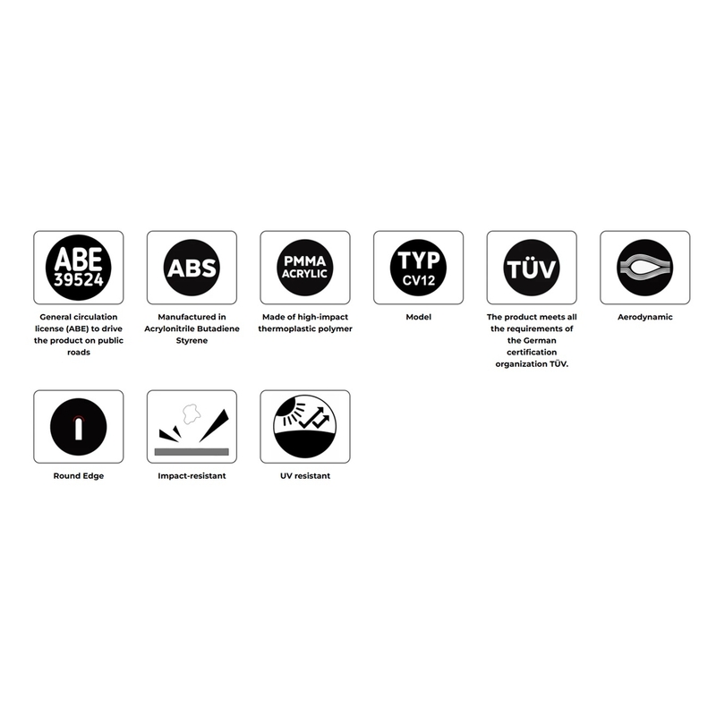 Plexiglas PUIG MIRAGE SPORT dunkel getönt