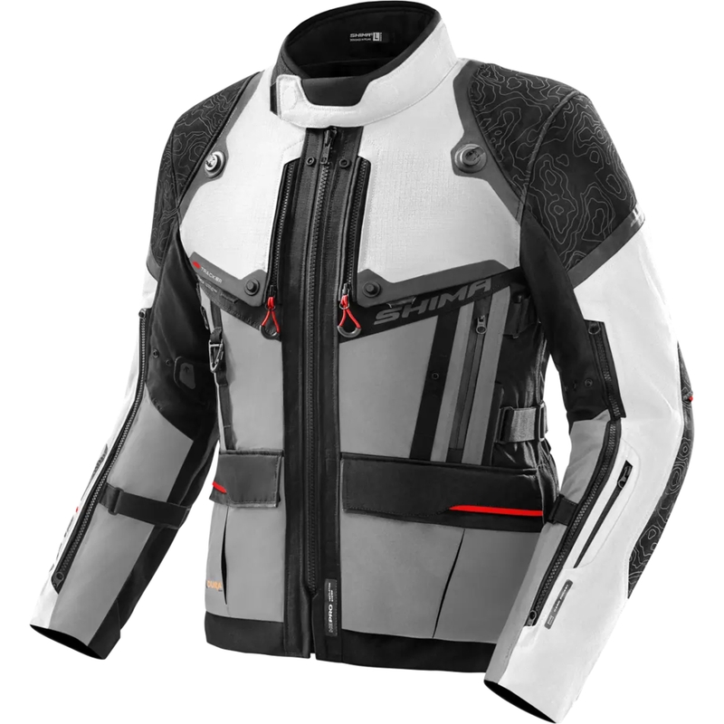 Shima Tracker Motorradjacke hellgrau
