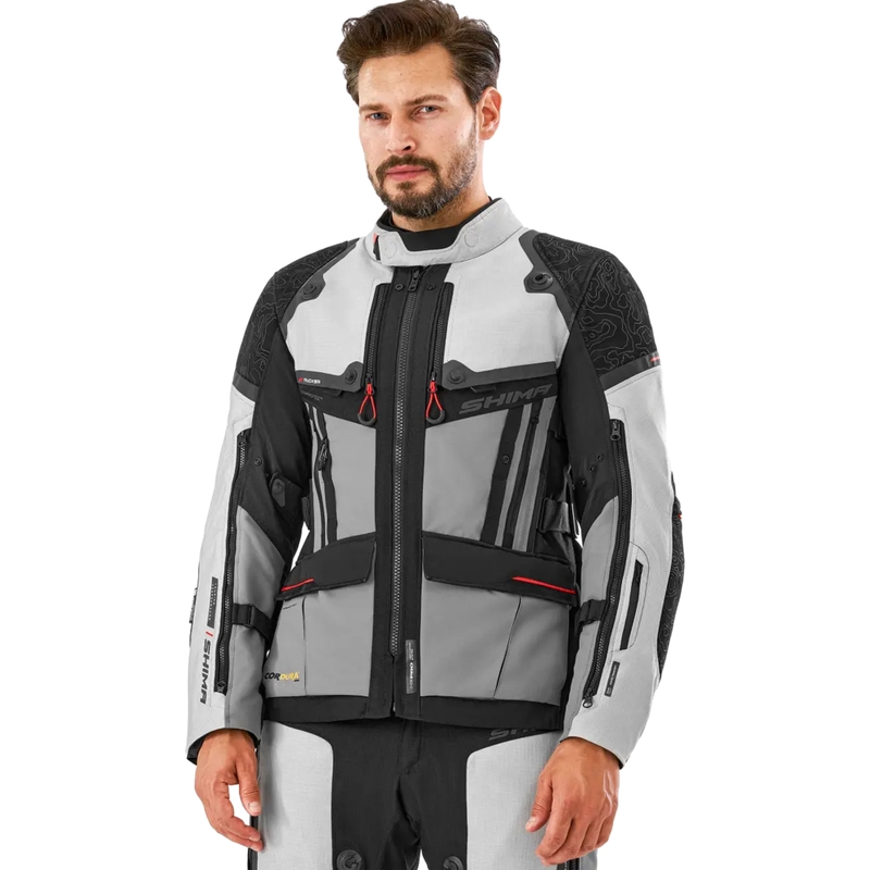 Shima Tracker Motorradjacke hellgrau
