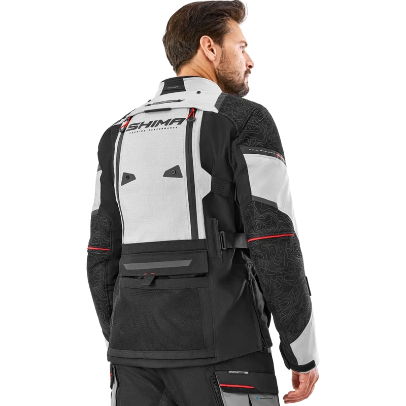 Shima Tracker Motorradjacke hellgrau