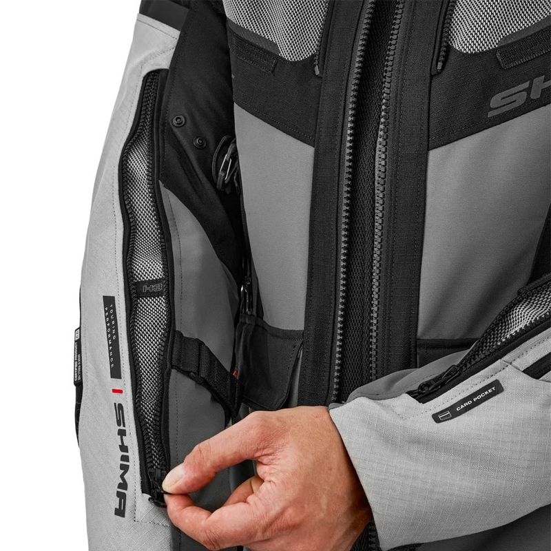 Shima Tracker Motorradjacke hellgrau