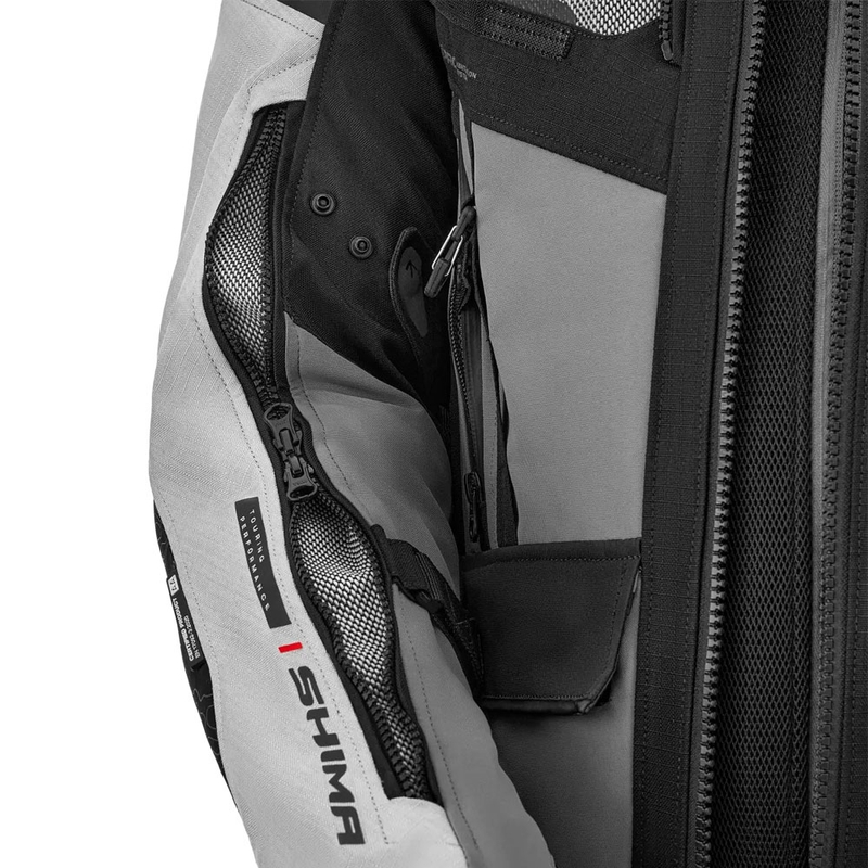 Shima Tracker Motorradjacke hellgrau