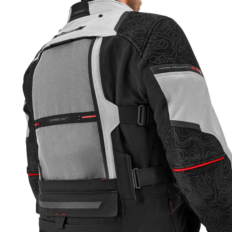 Shima Tracker Motorradjacke hellgrau