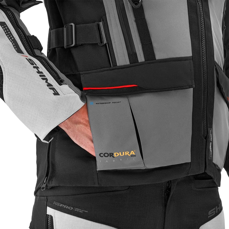 Shima Tracker Motorradjacke hellgrau