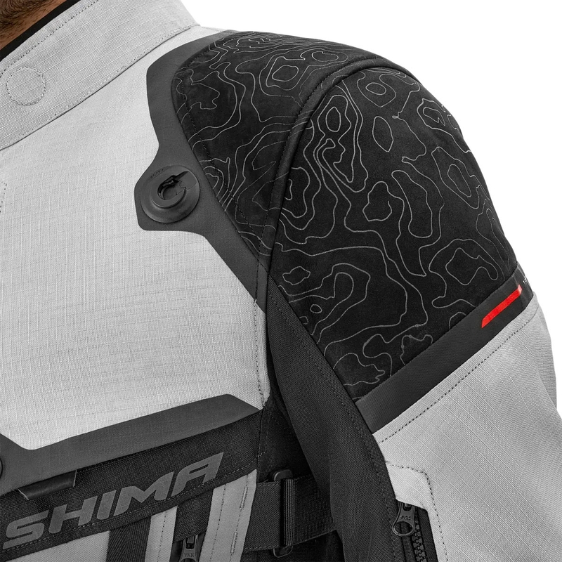 Shima Tracker Motorradjacke hellgrau