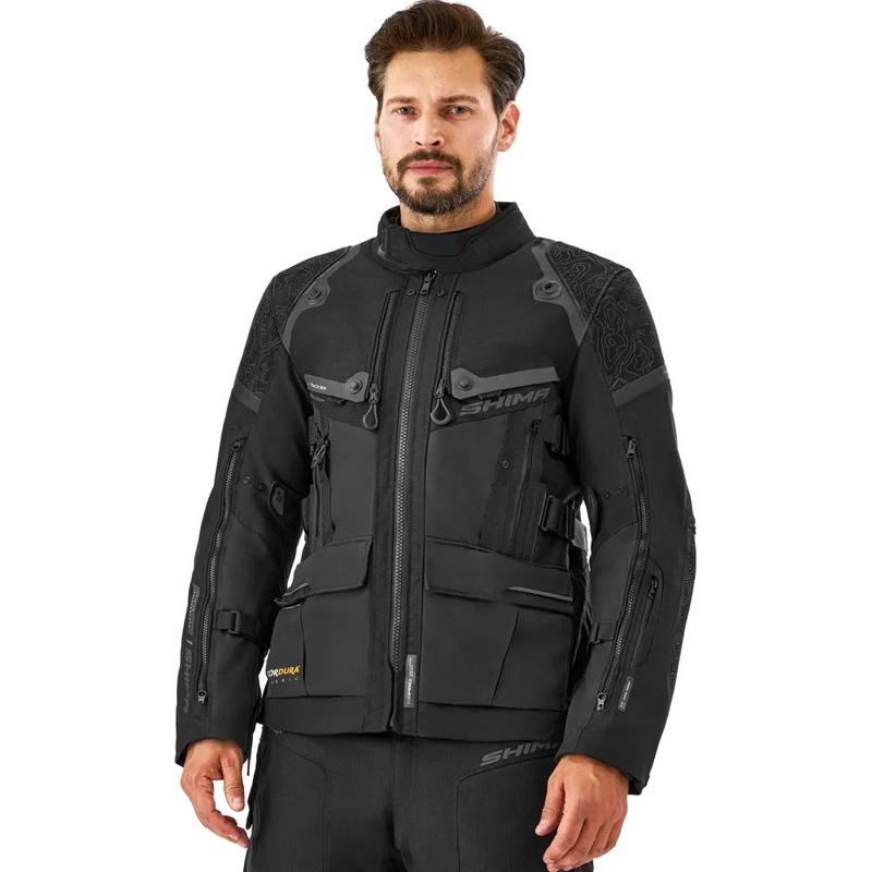 Shima Tracker Motorradjacke schwarz