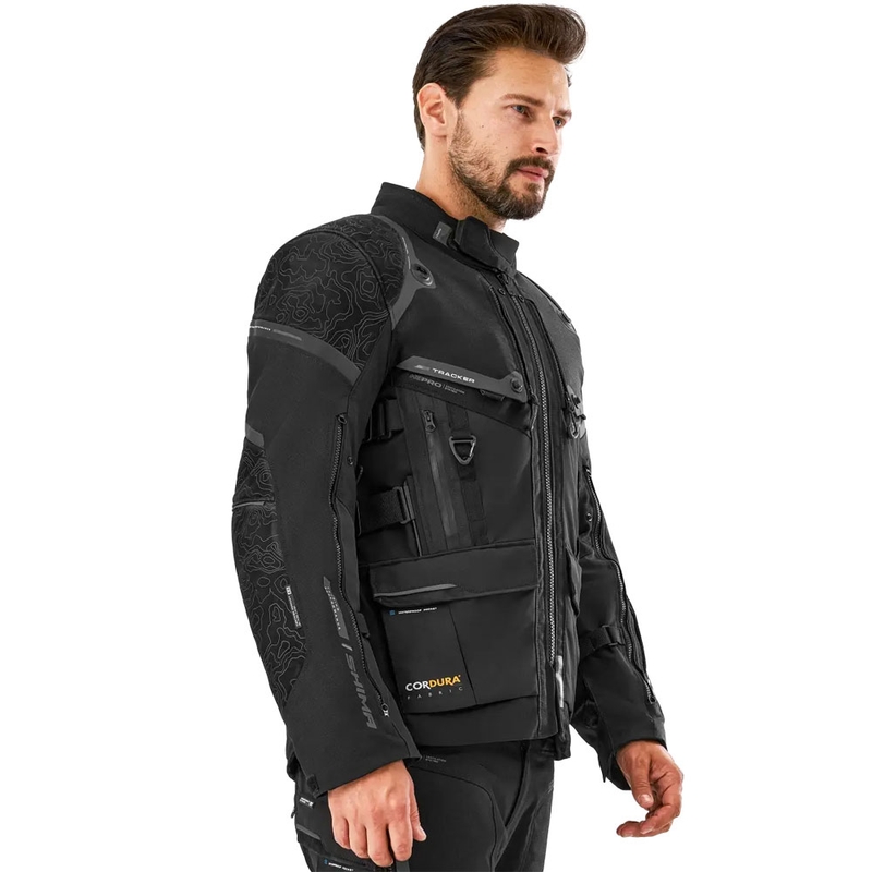 Shima Tracker Motorradjacke schwarz