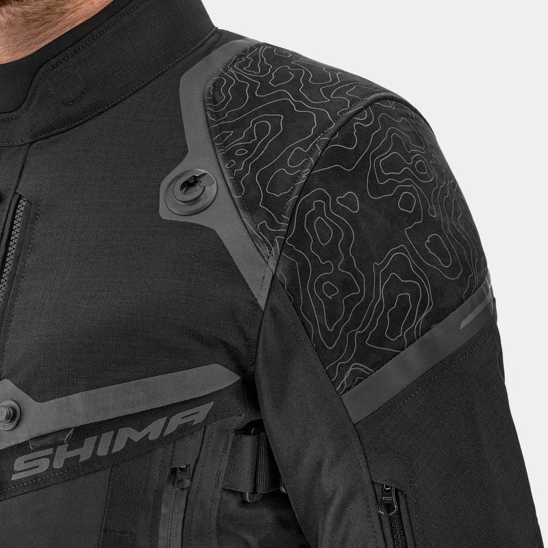 Shima Tracker Motorradjacke schwarz