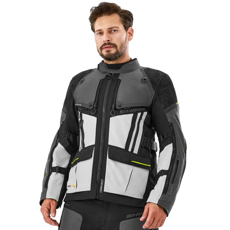 Shima Tracker Motorradjacke grau