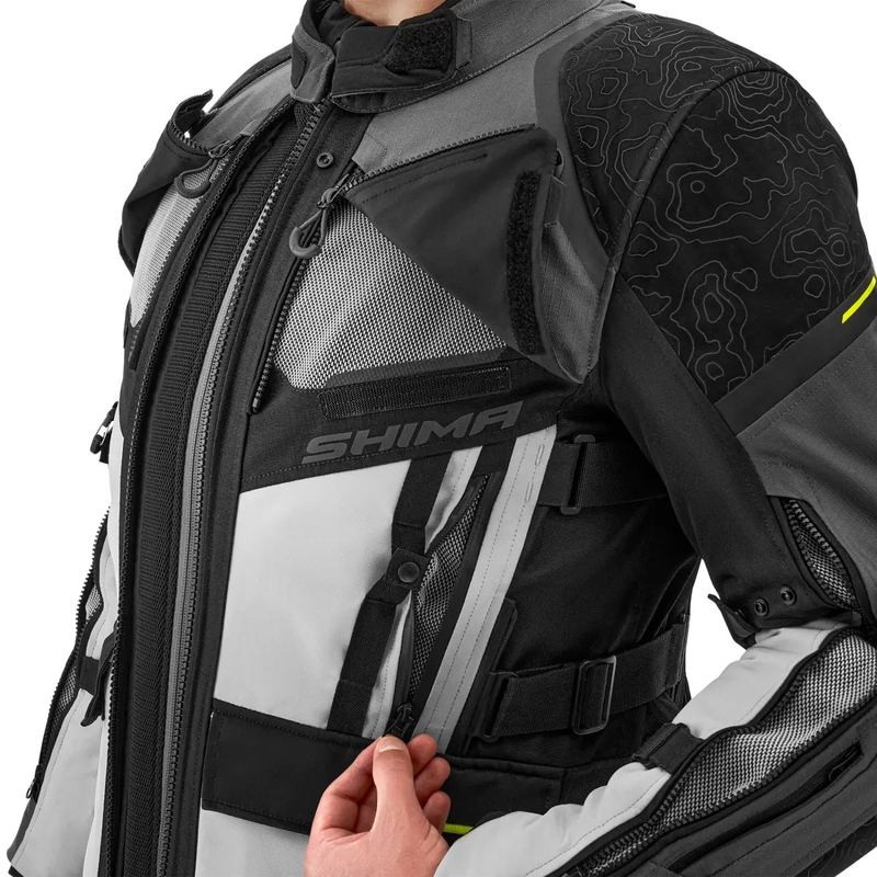 Shima Tracker Motorradjacke grau