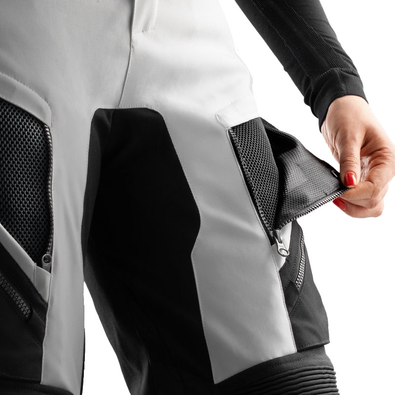 Damen Rebelhorn Hardy 3.0 Motorradhose schwarz-grau