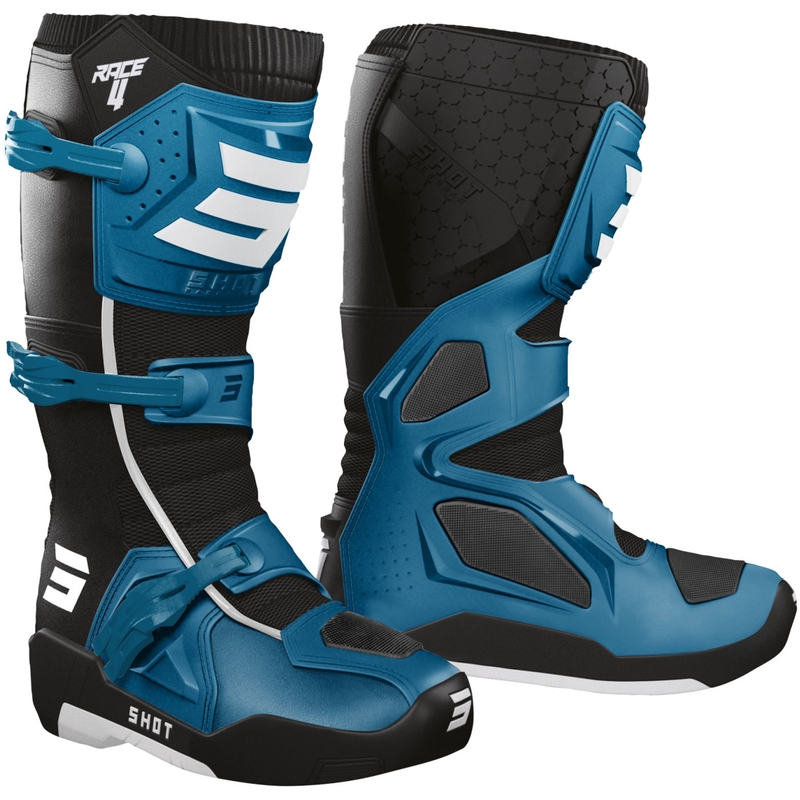 Shot Race 4 Motorradstiefel blau