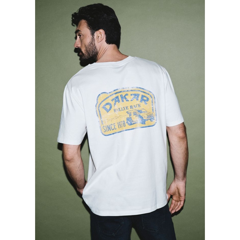 Weißes T-Shirt Dakar Vint B