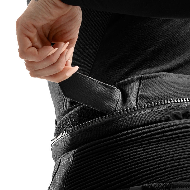 Rebelhorn Hiflow V verlängerte Damen-Motorradhose schwarz