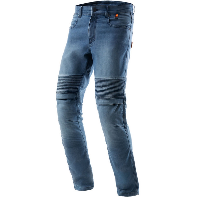 Rebelhorn Revolt Monolayer Washed Blue Extended Motorradjeans