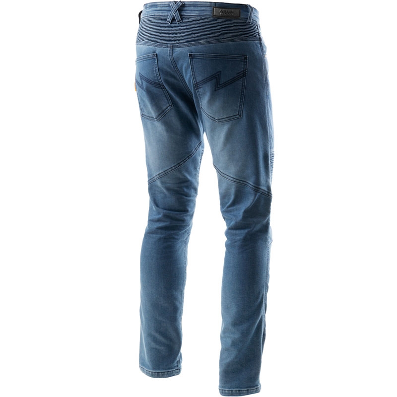 Rebelhorn Revolt Monolayer Washed Blue Extended Motorradjeans