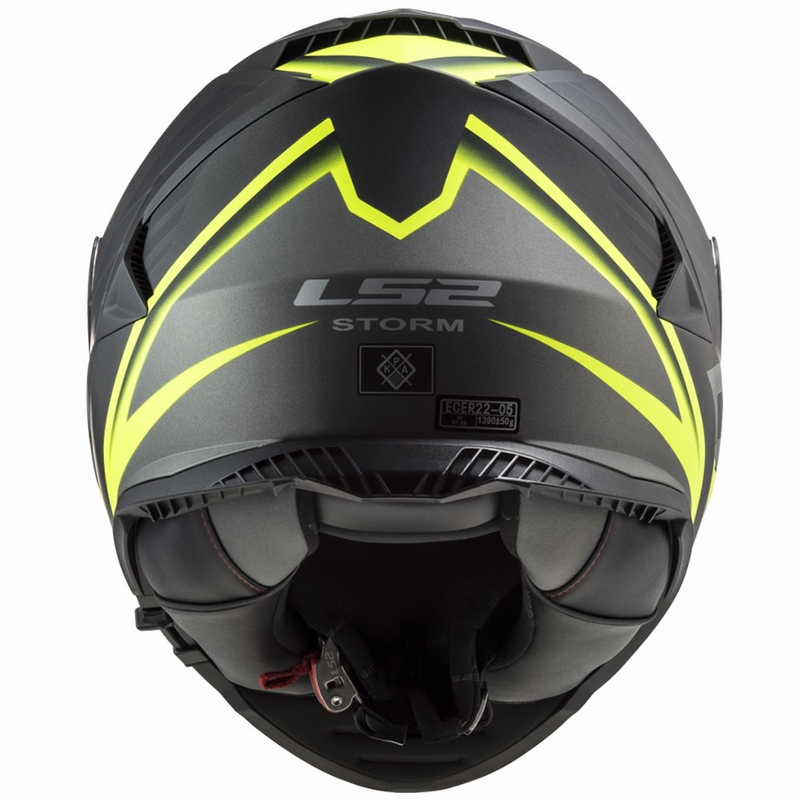 Integralhelm Motorrad LS2 FF800 Storm II Nerve schwarz-fluo gelb