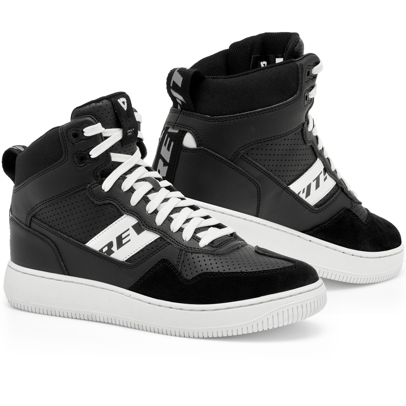 Revit Pacer Motorradstiefel schwarz-weiß