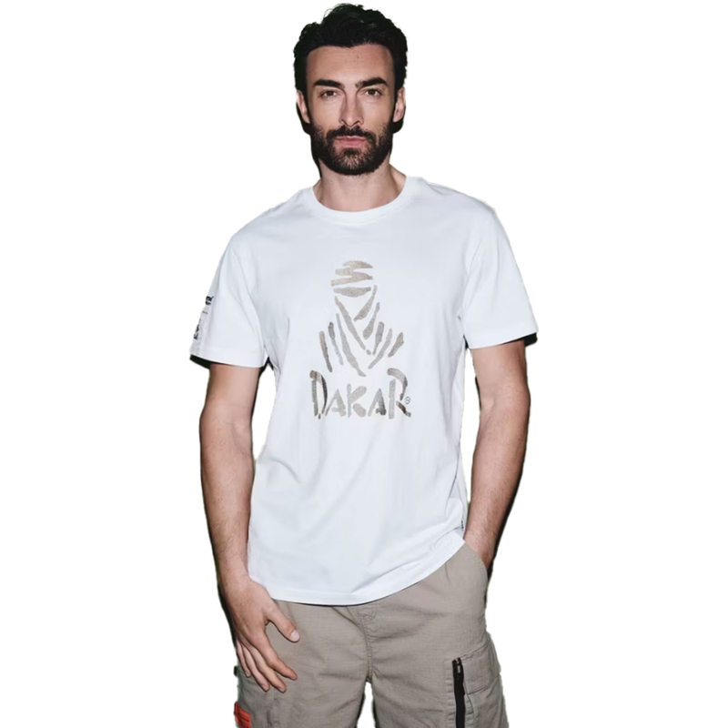 Dakar DES LOGO25 T-Shirt weiß