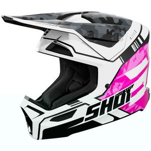 Shot Furious Flash Kinder Motocross Helm Shiny Pink