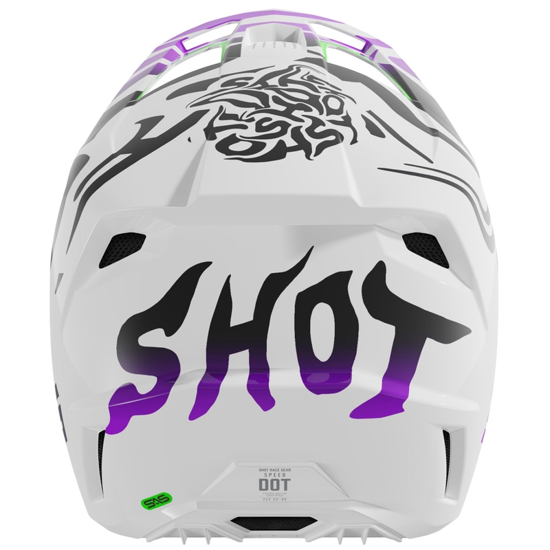 Shot Ghost Kinder Motocross Helm Lila