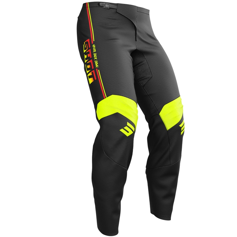 Shot Draw Block Kinder Motocross Hose Fluo Gelb