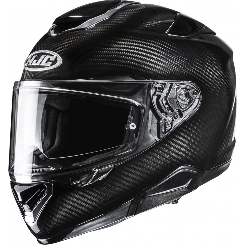 HJC RPHA 72 Carbon Solid Integralhelm für Motorradfahrer, Schwarz