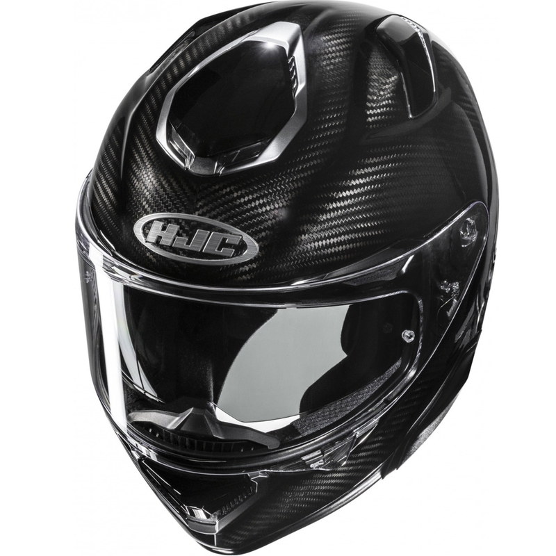 HJC RPHA 72 Carbon Solid Integralhelm für Motorradfahrer, Schwarz