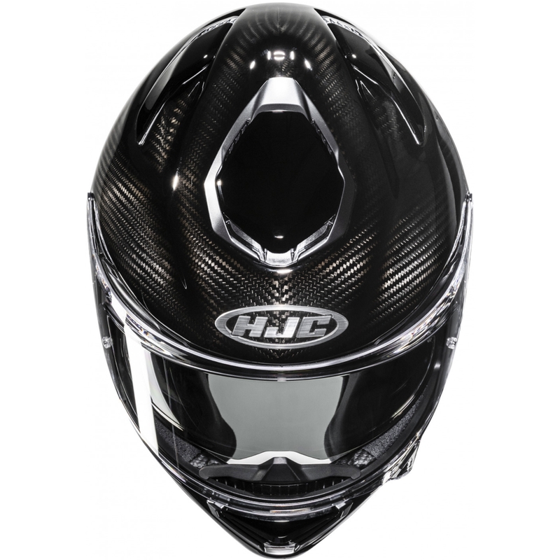 HJC RPHA 72 Carbon Solid Integralhelm für Motorradfahrer, Schwarz